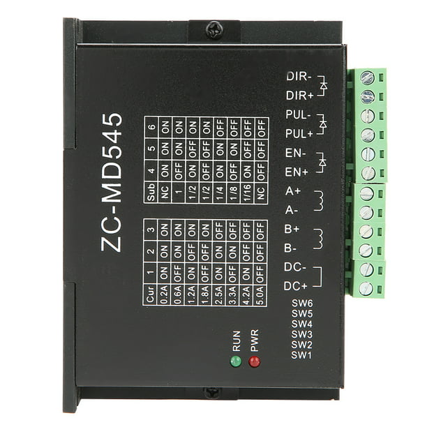 Motor Driver ZC-MD545 Stepper/Stepping Motor Driver Controller low noise 5A 12-48V/DC for CNC Router 